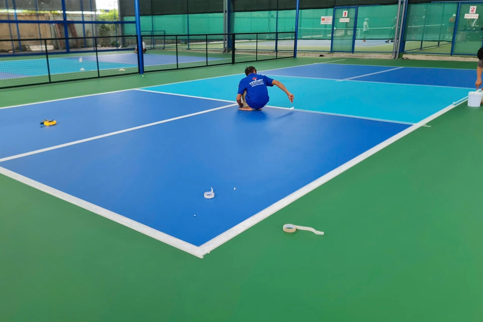 sơn kẻ vạch sân pickleball đạt tiêu chuẩn sơn kẻ vạch sân pickleball đạt tiêu chuẩn