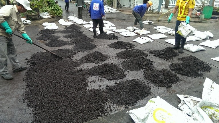 Bê tông nhựa nguội carboncor asphalt Mai Anh